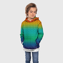 Толстовка-худи детская POP IT СИМПЛ ДИМПЛ, цвет: 3D-белый — фото 2