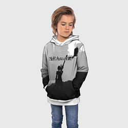 Толстовка-худи детская Nier Automata Z, цвет: 3D-белый — фото 2
