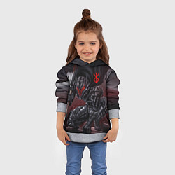 Толстовка-худи детская ГАТС БЕРСЕРК аниме, цвет: 3D-меланж — фото 2