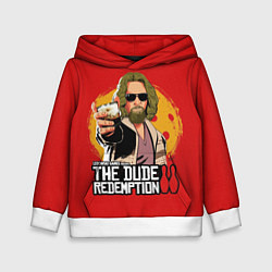 Толстовка-худи детская The dude redemption, цвет: 3D-белый