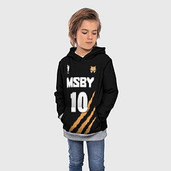 Толстовка-худи детская 10 MSBY BLACK JACKALS, цвет: 3D-меланж — фото 2