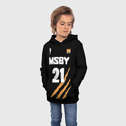 Толстовка-худи детская 21 MSBY BLACK JACKALS, цвет: 3D-черный — фото 2