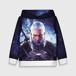 Толстовка-худи детская THE WITCHER GERALT OF RIVIA, цвет: 3D-белый