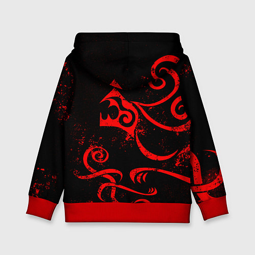 Детская толстовка ТАТУИРОВКА ДРАКЕНА / 3D-Красный – фото 2