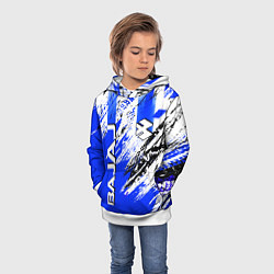 Толстовка-худи детская BAJAJ БАДЖАДЖ МОТОСПОРТ, цвет: 3D-белый — фото 2