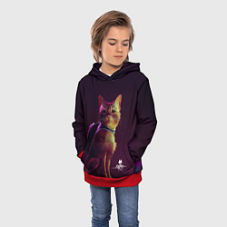 Толстовка-худи детская Stray Game, цвет: 3D-красный — фото 2