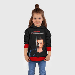 Толстовка-худи детская РУССКИЙ РОК Nautilus Pompilius, цвет: 3D-красный — фото 2