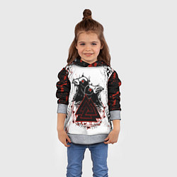 Толстовка-худи детская VALKNUT RUNES Z, цвет: 3D-меланж — фото 2