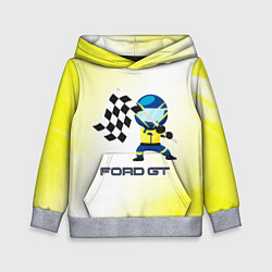 Толстовка-худи детская Ford - Racing, цвет: 3D-меланж