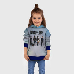 Толстовка-худи детская Пикник группа, цвет: 3D-синий — фото 2