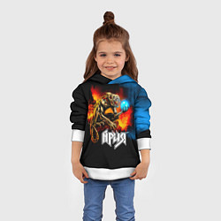 Толстовка-худи детская Ария - Химера, цвет: 3D-белый — фото 2