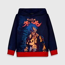 Толстовка-худи детская Камина Гуррен Лаганн, цвет: 3D-красный