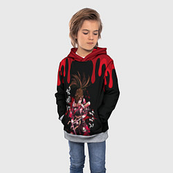 Толстовка-худи детская Аниме Дороро Dororo, Хяккимару, цвет: 3D-меланж — фото 2