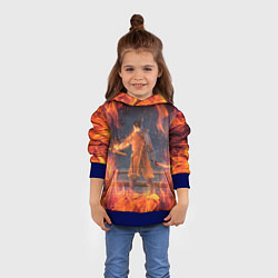 Толстовка-худи детская Warrior Sekiro shadows die twice Z, цвет: 3D-синий — фото 2
