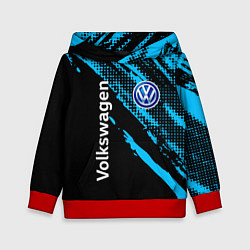 Толстовка-худи детская Volkswagen Фольксваген, цвет: 3D-красный