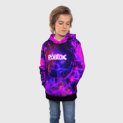 Толстовка-худи детская MUSIC ROBLOX РОБЛОКС Z, цвет: 3D-черный — фото 2