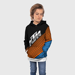Толстовка-худи детская KTM КТМ Z, цвет: 3D-белый — фото 2