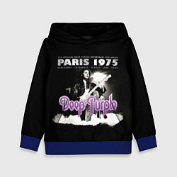 Толстовка-худи детская Deep Purple - Paris 1975, цвет: 3D-синий