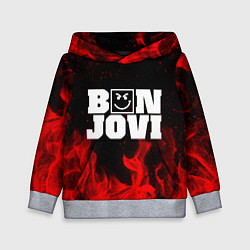 Детская толстовка BON JOVI HAVE A NICE DAY FIRE ОГОНЬ