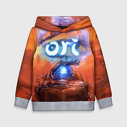 Толстовка-худи детская Ori and the Will of the Wisps Ори и Блуждающие ого, цвет: 3D-меланж