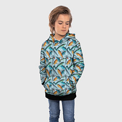 Толстовка-худи детская Воблеры, цвет: 3D-черный — фото 2