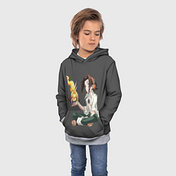 Толстовка-худи детская Веслый Йо, цвет: 3D-меланж — фото 2