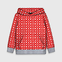 Толстовка-худи детская Веселые пингвинчики, цвет: 3D-меланж