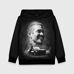 Толстовка-худи детская Paul Walker, цвет: 3D-черный