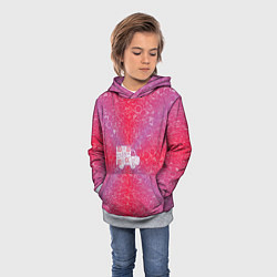 Толстовка-худи детская Грузовик на фоне АПВ 8 2 5 3, цвет: 3D-меланж — фото 2