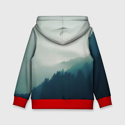 Детская толстовка ДРАКОНЫ НАД ЛЕСОМ DRAGON / 3D-Красный – фото 2