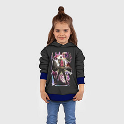 Толстовка-худи детская Джотаро Куджо Джо Джо, цвет: 3D-синий — фото 2