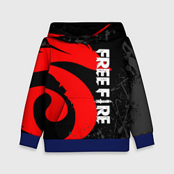 Толстовка-худи детская GARENA FREE FIRE СИМВОЛ ИГРЫ ЛОГО, цвет: 3D-синий
