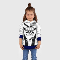 Толстовка-худи детская Audi Quattro, цвет: 3D-синий — фото 2