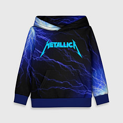 Детская толстовка METALLICA BLUE FLASH МЕТАЛЛИКА СИНИЕ МОЛНИИ