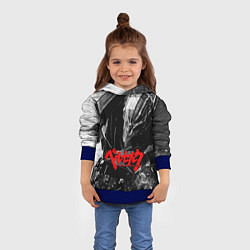 Толстовка-худи детская BERSERK ЧБ БЕРСЕРК, цвет: 3D-синий — фото 2