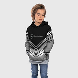 Толстовка-худи детская Mercedes-Benz Текстура, цвет: 3D-меланж — фото 2