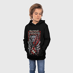 Толстовка-худи детская Machine Head - Lion Heart, цвет: 3D-черный — фото 2