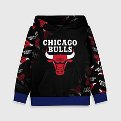 Толстовка-худи детская ЧИКАГО БУЛЛС БЫКИ CHICAGO BULLS, цвет: 3D-синий