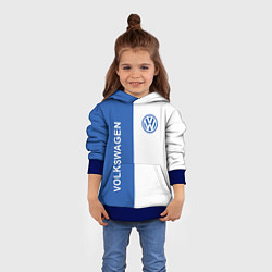 Толстовка-худи детская Volkswagen, ФОЛЬКСВАГЕН, цвет: 3D-синий — фото 2