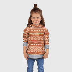 Толстовка-худи детская Тепло свитера, цвет: 3D-меланж — фото 2
