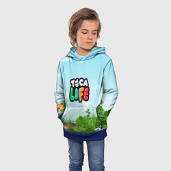 Толстовка-худи детская TOCA BOCA WORLD LOGO, цвет: 3D-синий — фото 2