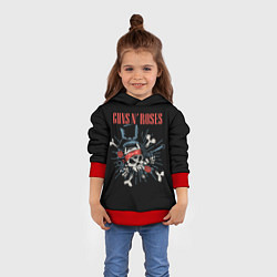 Толстовка-худи детская GNR Арт, цвет: 3D-красный — фото 2