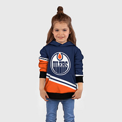 Толстовка-худи детская Edmonton Oilers Эдмонтон Ойлерз, цвет: 3D-черный — фото 2