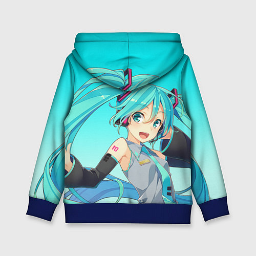 Детская толстовка Hatsune Miku Мику Хацунэ / 3D-Синий – фото 2