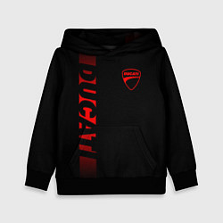 Детская толстовка DUCATI BLACK RED LINE