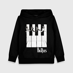 Толстовка-худи детская THE BEATLES ЗНАМЕНИТАЯ КАРТИНКА, цвет: 3D-черный