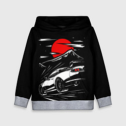 Толстовка-худи детская Toyota Supra: Red Moon, цвет: 3D-меланж
