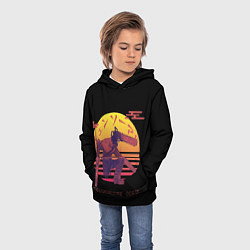 Толстовка-худи детская Chainsaw Man Человек-бензопила нападает, цвет: 3D-черный — фото 2