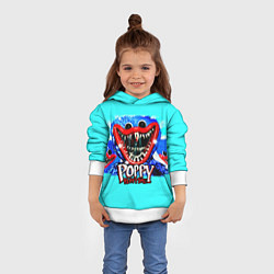 Толстовка-худи детская Poppy Playtime, цвет: 3D-белый — фото 2
