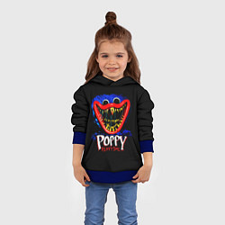 Толстовка-худи детская Poppy Playtime: Huggy, цвет: 3D-синий — фото 2